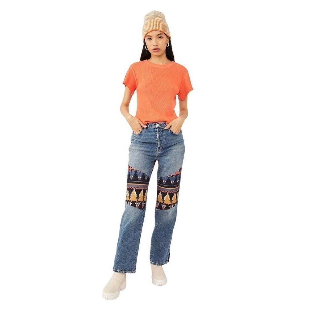 Free People Rocky Mountain Straight Leg Jeans US 26
